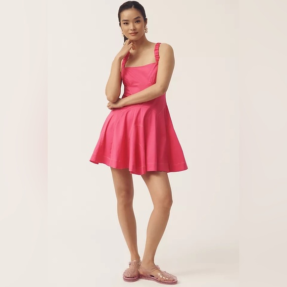 Anthropologie Dresses & Skirts - NWT By Anthropologie Plunge Drop-Waist A-Line Mini Dress Sz Large $158 MSRP